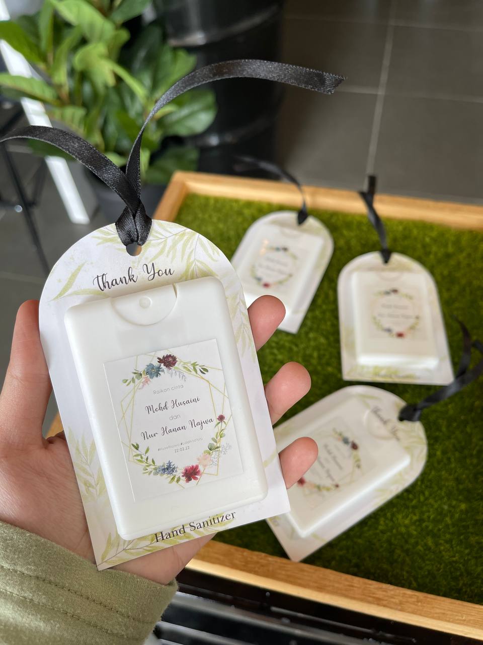 Perfume Pocket Hand Sanitizer Spray Wedding Door Gift Set (Men Scents) - Image 2