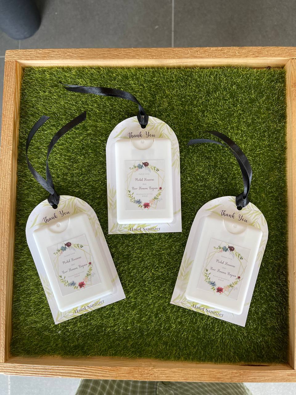 Perfume Pocket Hand Sanitizer Spray Wedding Door Gift Set (Men Scents) - Image 3